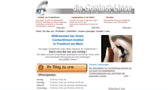 Desktop Screenshot of die-contact-linse.de