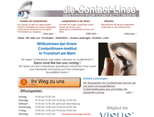 Tablet Screenshot of die-contact-linse.de